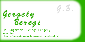 gergely beregi business card